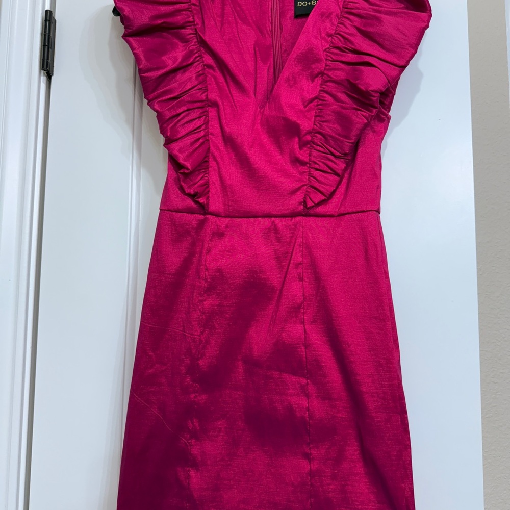 DO+BE Fuchsia Ruffled Dress